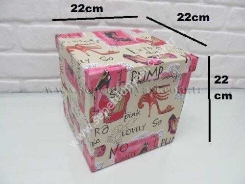 sd10288 dekoratif karton hediye kutusu no:8 - 1