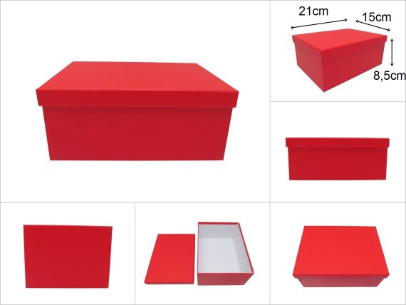 sd13306 dikdörtgen no2 kırmızı karton hediye kutusu - 1