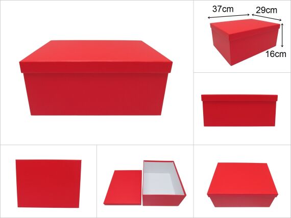 sd13314 dikdörtgen no10 kırmızı karton hediye kutusu - 1