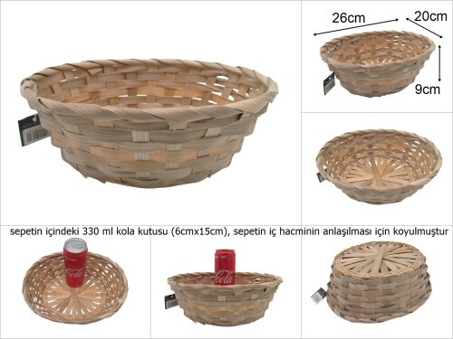 sd17408 naturel oval ucuz/promosyon sepet - 