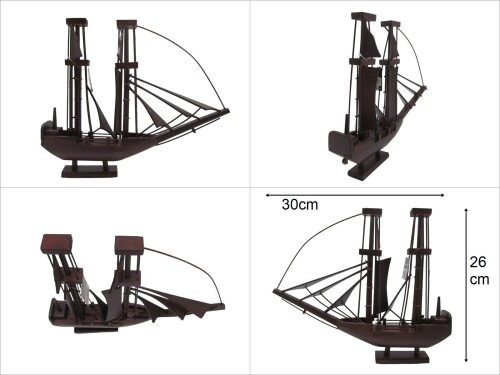 sd18884 ahşap yelkenli gemi maketi - 