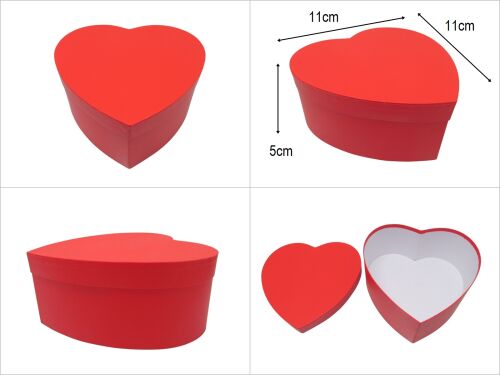 sd19246 kırmızı kalp no1 hediye saklama kutusu - 