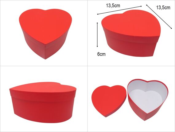 sd19247 kırmızı kalp no2 hediye saklama kutusu - 1