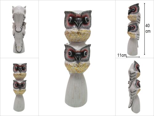 sd19910 otantik ahşap baykuş obje - 