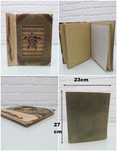 sd20074 40 fotoğraflık kuru yaprak ciltli albüm - 