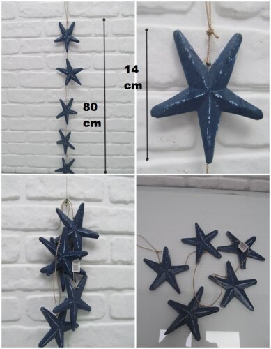 sd20170 marin ahşap sarkıt deniz yıldızı - 