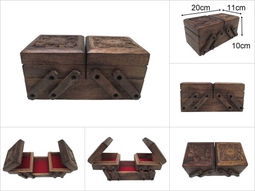 sd20422 otantik ahşap fonksiyonel kutu - 