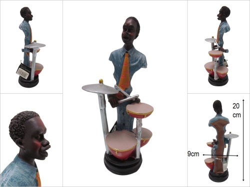 sd21022 polyester afrikalı müzisyen jazz - 