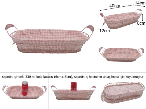 sd22025 oval uzun tel sepet - 