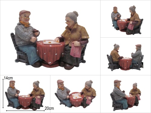 sd27484 polyester biblo dama oynayan dede nine - 