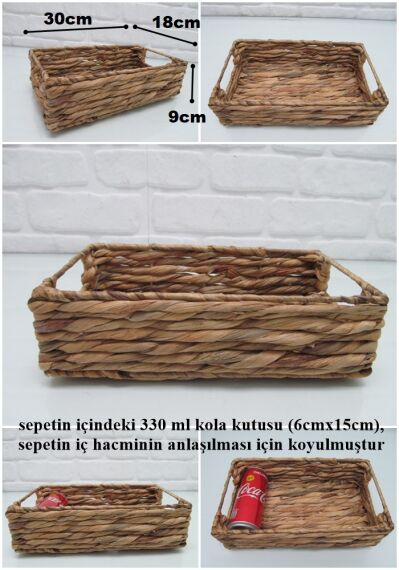 sd28053 dekoratif no1 raf düzenleyici organizer hasır sepet - 1