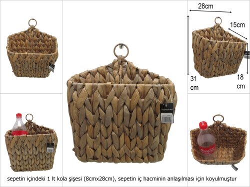 sd28063 dekoratif no2 kapı/duvar sepeti - 