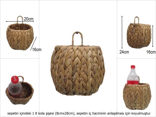 sd29103 dekoratif no2 kapı/duvar sepeti - 