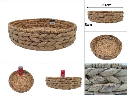 sd29220 dekoratif yuvarlak no2 hasır sepet tepsi - 
