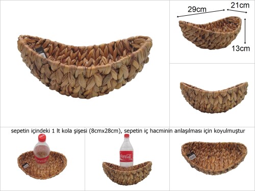 sd29254 dekoratif gondol no2 hasır sepet - 