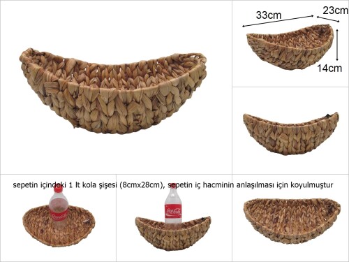 sd29255 dekoratif gondol no3 hasır sepet - 