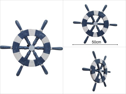 sd29875 dekoratif marin ahşap gemi dümeni - 