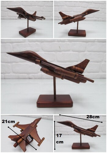 sd29914 dekoratif ahşap F16 jet uçağı - 