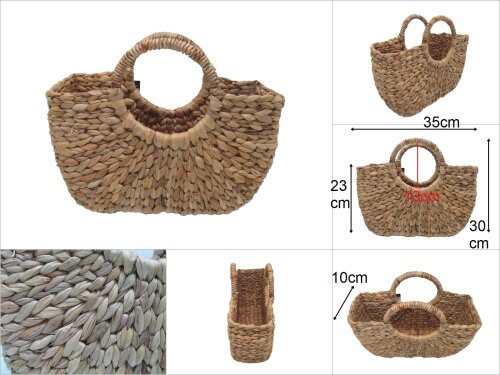 sd30504 dekoratif hasır no1 çanta sepet - 