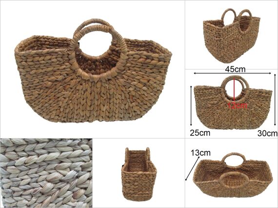 sd30505 dekoratif hasır no2 çanta sepet - 1