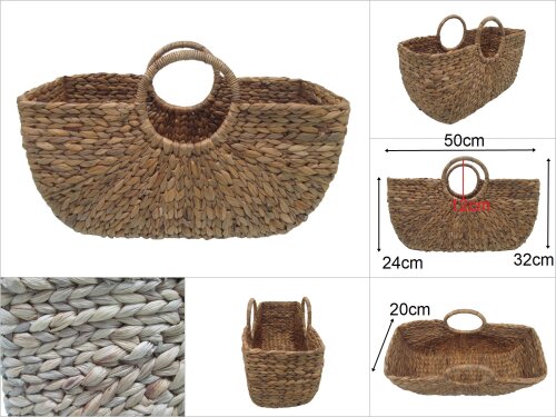 sd30506 dekoratif hasır no3 çanta sepet - 