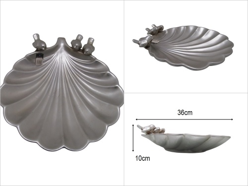 sd31832 kuşlu istiridye tabak no:2 - BU ÜRÜN SADECE MAĞAZADAN SATIŞ