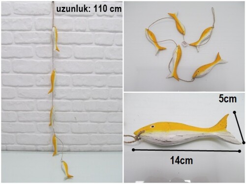 sd33220 marin ahşap sarkıt balık - 