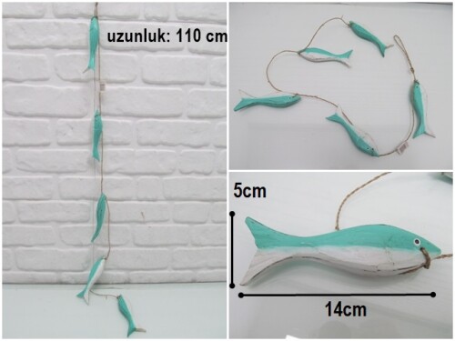 sd33222 marin ahşap sarkıt balık - 