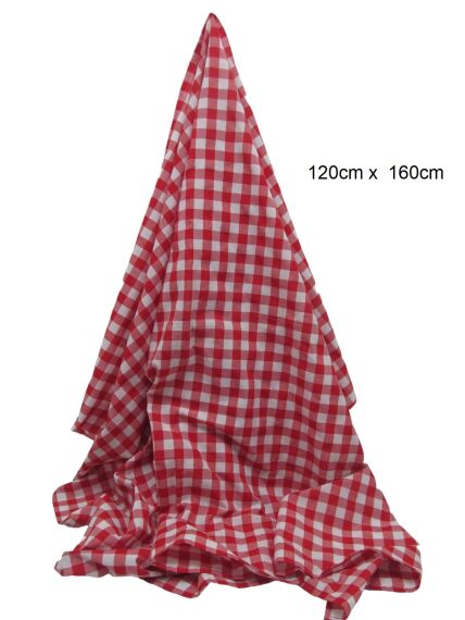 sd34194 piknik-masa örtüsü (kırmızı-beyaz 120cmx160cm) - 1