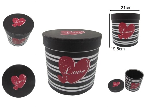 sd34212 desenli silindir derin no3 karton hediye&saklama kutusu - 