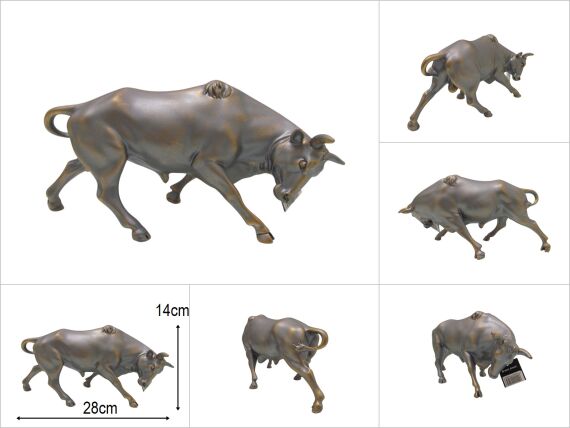 sd34261 dekoratif polyester boğa biblo - 1