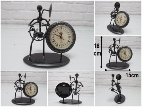 sd34692 dekoratif metal müzisyen saat obua - 
