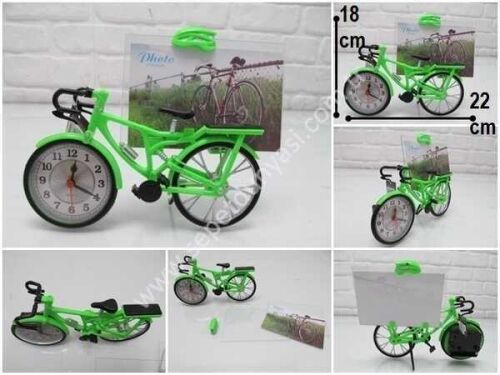 sd34695 plastik bisiklet saat&fotoğraf çerçevesi - 1