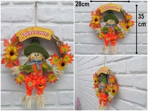 sd35087 dekoratif kapı çelengi&kapı süsü welcome (hoşgeldiniz) ABİDİN - 