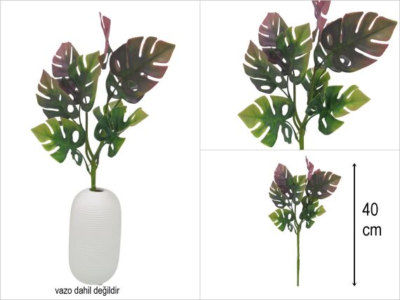 sd35370 yapay plastik çiçek yaprağı - 1