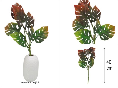 sd35371 yapay plastik çiçek yaprağı - 