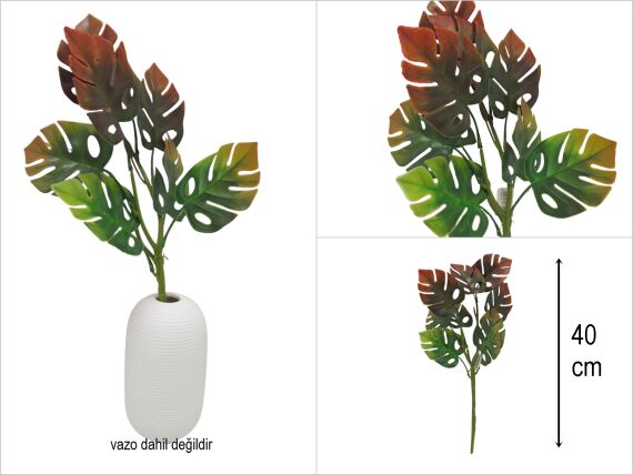 sd35371 yapay plastik çiçek yaprağı - 1