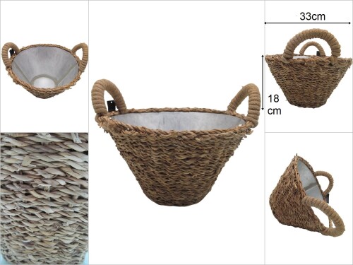 sd35405 içi teneke no:1 yuvarlak hasır sepet - 