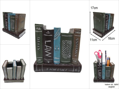 sd36099 dekoratif kitap kalemlik - 