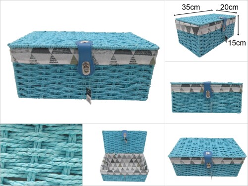 sd36291 metal iskelet üzerine kraft örülü no2 kapaklı kutu - 