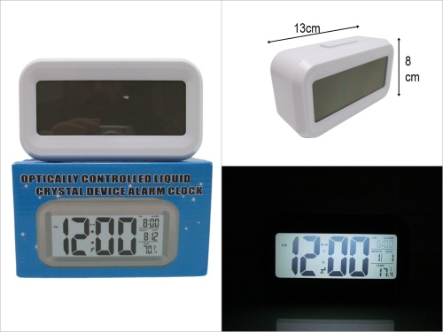 sd39391 dijital alarmlı beyaz led saat - 