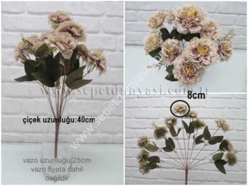 sd39456 dekoratif yapay çiçek demeti - 1