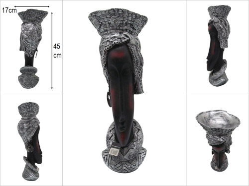 sd39795 dekoratif afrikalı kadın büstü - 