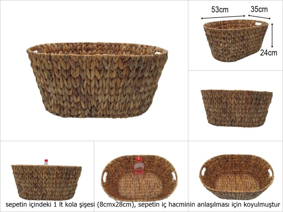 sd40217 oval hasır sepet no:3 - 1