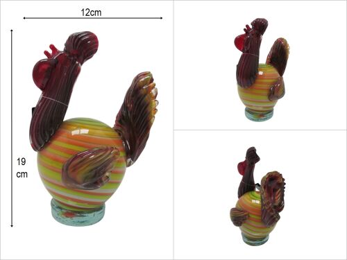 sd42334 dekoratif elişi cam horoz - 