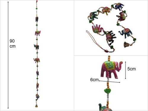 sd42618 el işi boyama otantik 7 li sarkıt fil - 