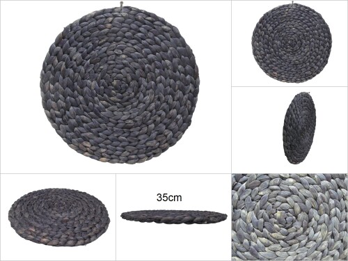 sd45638 dekoratif duvar süsü mavi hasır sepet pano - 