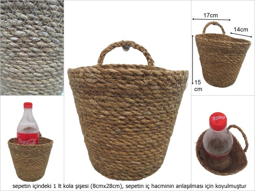 sd42734 dekoratif duvar sepeti - 