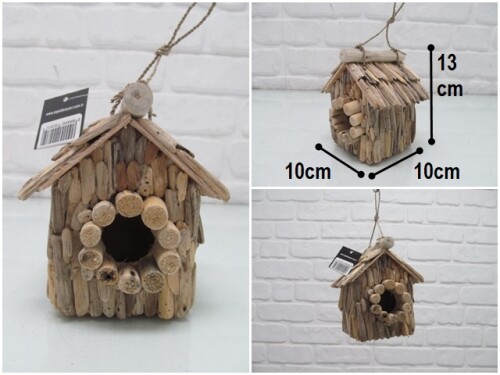sd44414 ahşap mini kuş yuvası - 