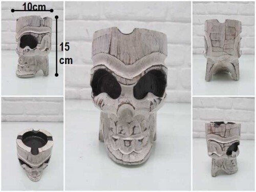 sd44415 ahşap kurukafa küllük - 